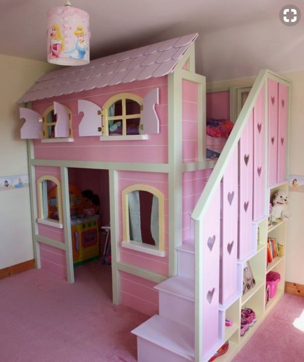 "Princess Playhouse Loft Bed"